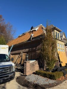 Roof replacement project in Metro Detroit residential neighborhood